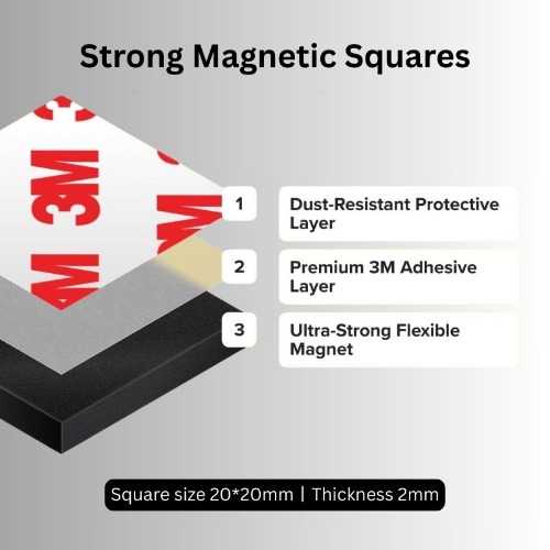 Pre-cut Rubber Magnetic Squares