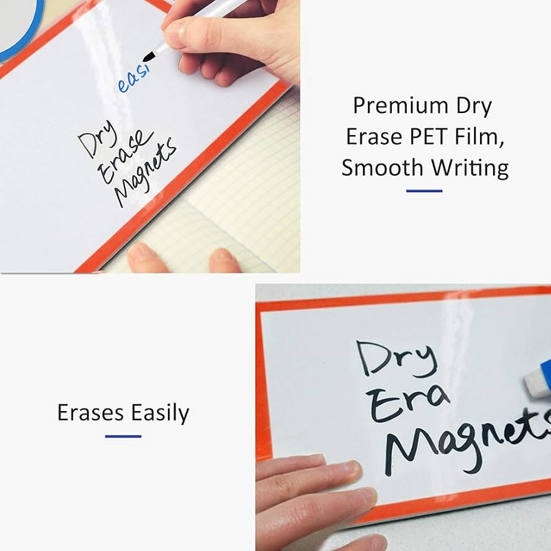 Writable color magnetic labels