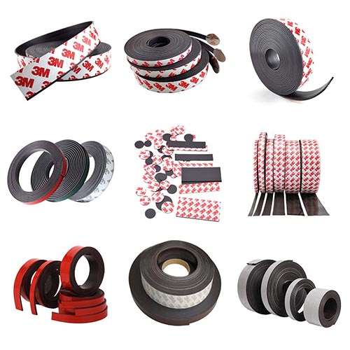 Self Adhesive 3M Backing Rubber Magnet Strips